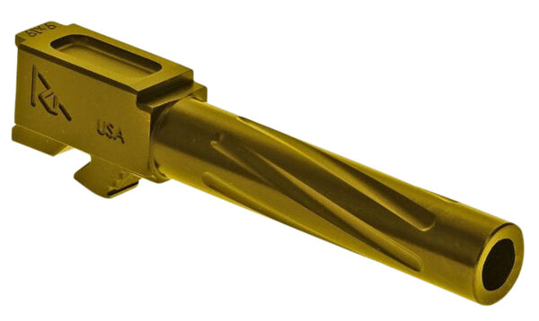 129795 Rival Arms V1 Gold Barrel for Glock 19 Gen5, 9mm, 4.02″