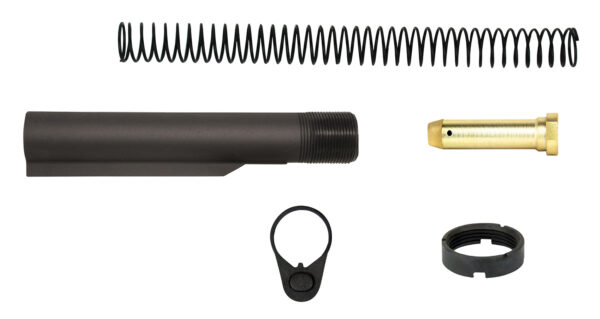 130070 TacFire MAR047A AR15 Buffer Tube Kit Mil-Spec Black AR-15