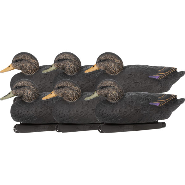 1302214_1 Zink Floater Duck Decoys Black Ducks 6 pk.
