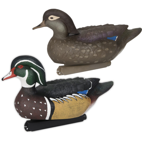 1302215_1 Zink Floater Duck Decoys Wood Ducks 6 pk.