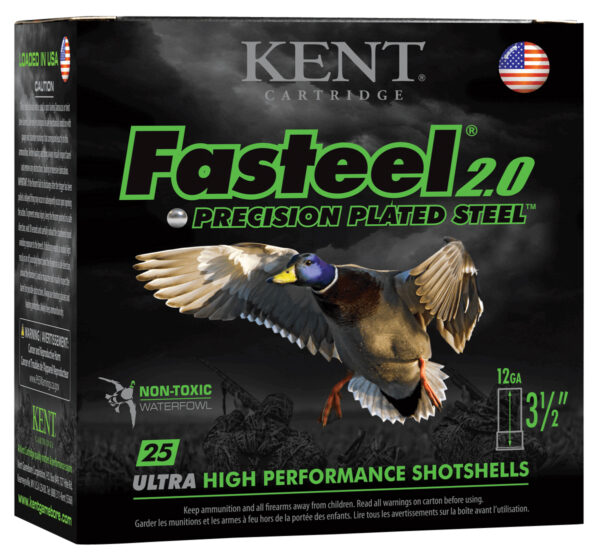 130451 Kent Fasteel 2.0 12 Gauge 3.5in 1-3/8 oz #3 – 25rd