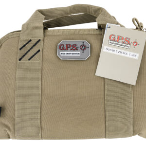 G-Outdoors Double Pistol Case — GPS 1308PCT, Tan Nylon