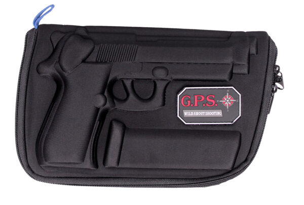 130491 G*Outdoors GPS Bags 909PC Custom Molded Pistol Case — Black