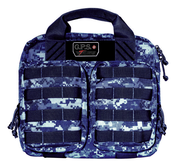 130534 G*Outdoors GPS T1413PCG Double +2 Pistol Case, Gray Digital