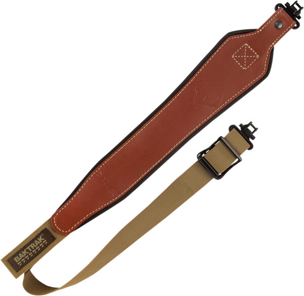 13055 Allen BakTrak Leather Sling, Brown, 26″–35″