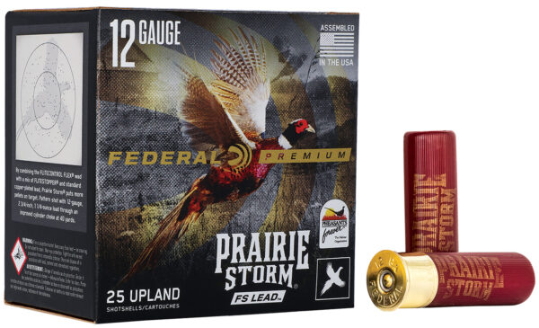 130670 Federal Premium Prairie Storm FS 12GA 3″ 1-5/8oz 4 Shot 25rd