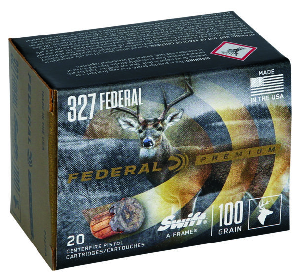 130698 Federal Swift A-Frame .327 Federal Magnum 100gr JHP – 20rd