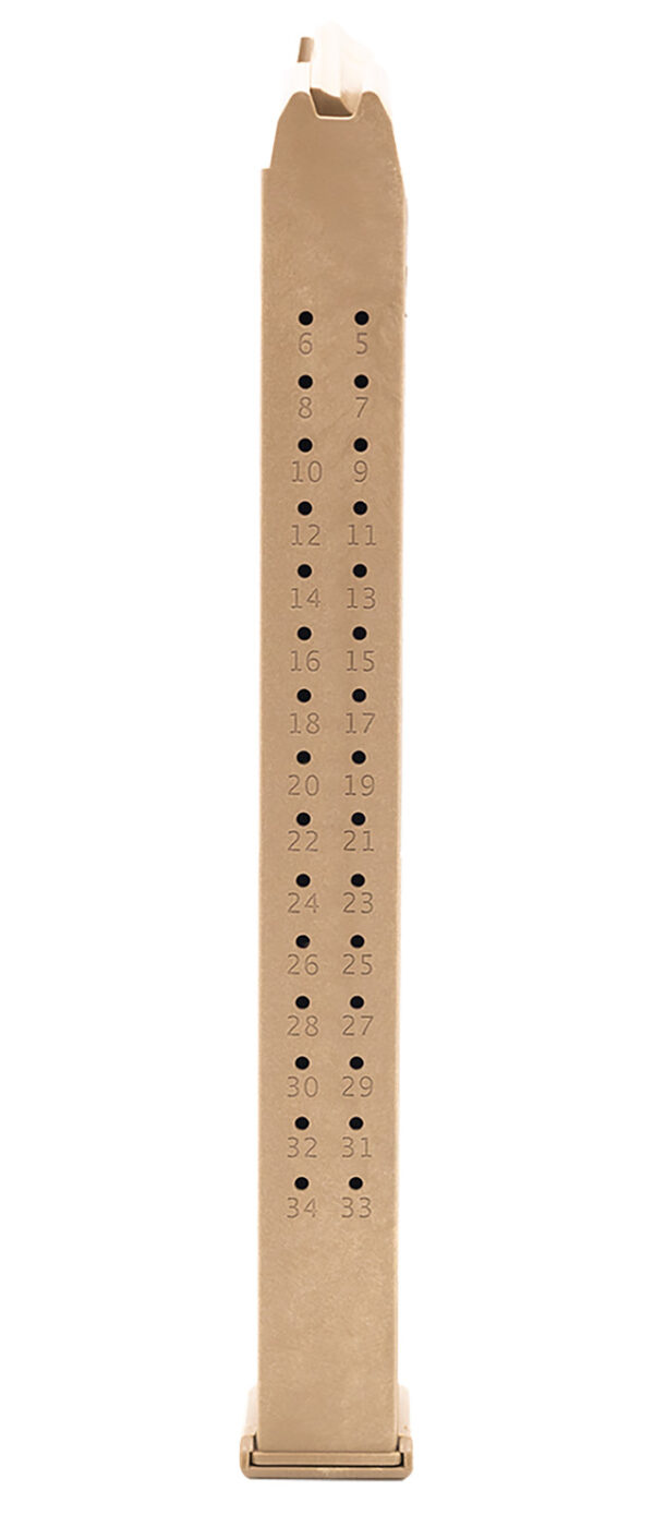 130864 Toolman Tactical GL35C 35rd 9mm Glock Magazine FDE Polymer