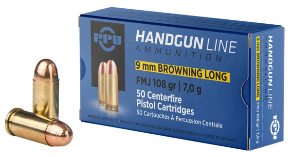 Exclusive Mockups for Branding and Packaging Design Prvi Partizan PPU 9mm Browning Long 108gr FMJ 50/Box