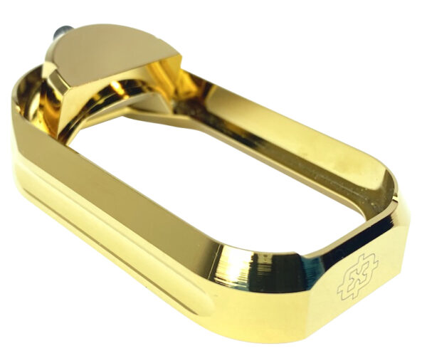 131258 Cross Armory Flared Magwell for Glock Gen1-3, Gold Anodized