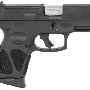 Taurus 1G3CP931 G3C  9mm Luger 12+1 3.26″ Matte Stainless Steel Barrel, Matte Black Tenifer Optic Cut/Serrated Slide, Black Polymer Frame w/Picatinny Rail, Black Polymer Grips