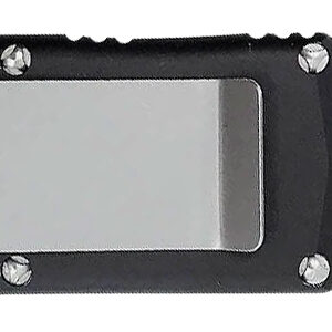 Cobratec Knives OTF Money Clip — 1.75 inch D2 Blade, Black Aluminum