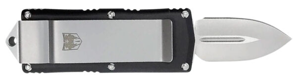 131409 Cobratec Knives OTF Money Clip — 1.75 inch D2 Blade, Black Aluminum