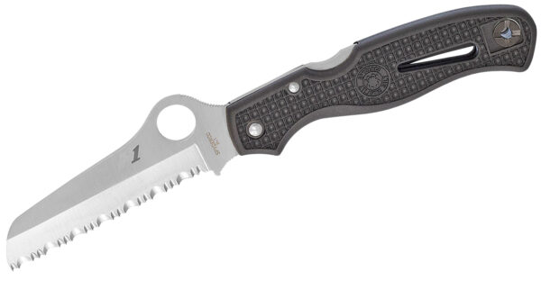 Spyderco Atlantic Salt C89SBK 3.69″ Sheepsfoot Serrated H-1