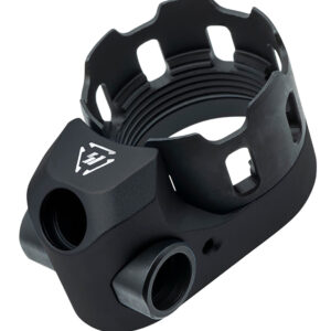 Strike Industries Tribus Castle Nut & Extended End Plate — Black