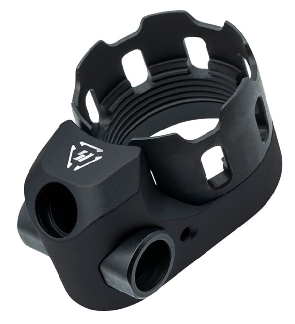 131537 Strike Industries Tribus Castle Nut & Extended End Plate — Black