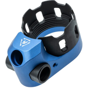 Strike Industries TRIBUS Castle Nut & End Plate – Blue