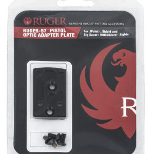 Ruger 90723 Ruger-57 Optic Adapter Plate, Black Anodized