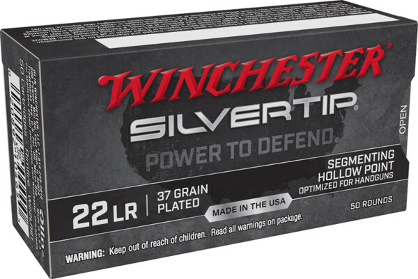 132189 Winchester Silvertip .22 LR 37 gr HP – 50 rd