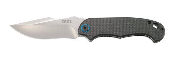 132344 CRKT 7920 P.S.D. 3.63″ Folding Plain Satin 4116 Stainless Steel Blade/ Black Carbon Fiber/G10 Handle Includes Pocket Clip