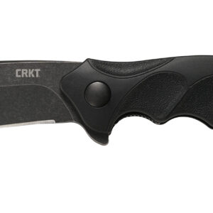 CRKT K221KKP Foresight Assisted 3.53″ Folding Modified Drop Point Plain Black Stonewashed 4116 Stainless Steel Blade/ Black Contoured GRN Handle Includes Pocket Clip
