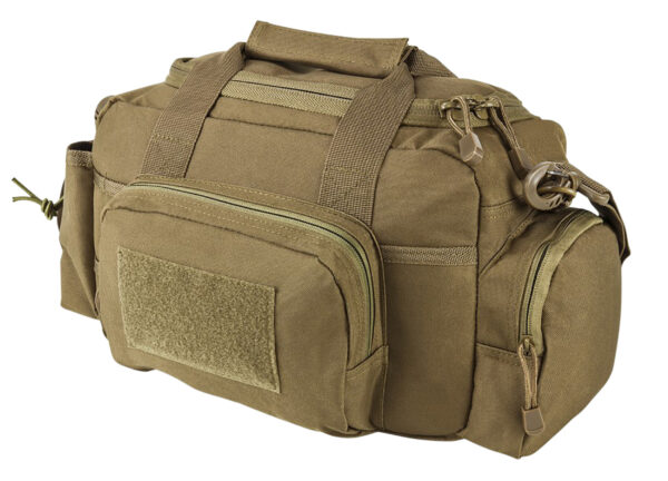 132547 NcStar CVSRB2985T VISM Range Bag with Small Size, Side Pockets, PALs Webbing, Carry Handles, Pockets & Tan Finish