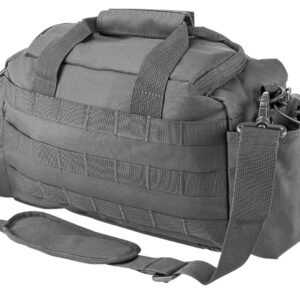 NcStar CVSRB2985U VISM Small Range Bag Side Pockets, PALs Webbing, Carry Handles/Adjustable Shoulder Strap, 12″L x 5″W x 7″H Interior Dimensions Urban Gray