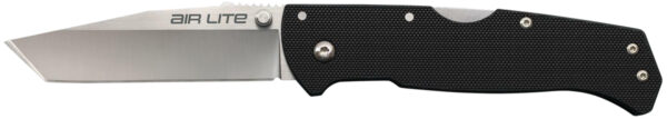 132847 Cold Steel Air Lite Folding Knife 3.5in Tanto, Black G-10