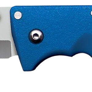 Cold Steel CS20NPG Finn Wolf 3.50″ Folding Straight Back Plain Satin Polished AUS-8A SS Blade/Blue Griv-Ex Handle Includes Pocket Clip