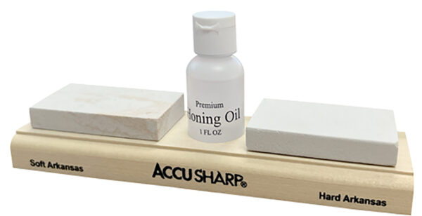 AccuSharp 023C Arkansas Whetstone Combo Kit 3-inch