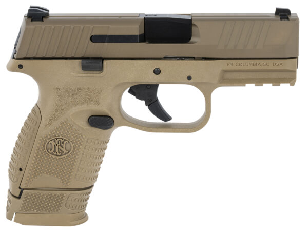 133057 FN 509 Compact 9mm 3.7″ FDE Polymer Frame Stainless Slide