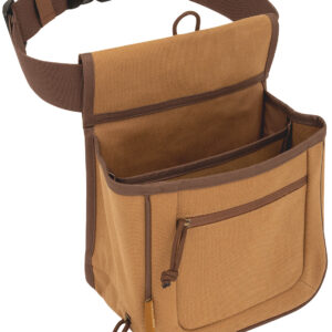 Allen Rival Double Compartment Shell Bag Tan Canvas