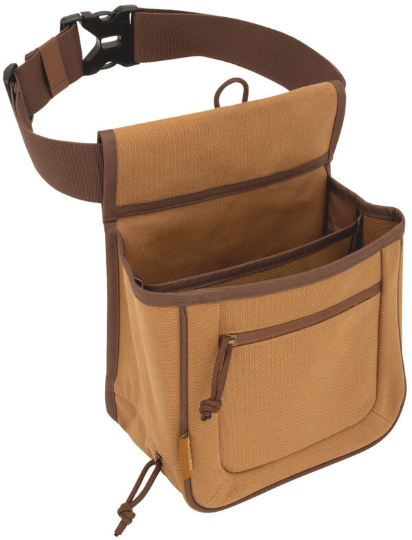 133253 Allen Rival Double Compartment Shell Bag Tan Canvas