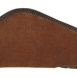Heritage Cases 8611 Handgun Case  Brown Suede w/Black Trim, Faux Sherpa Lining & Foam Padding, Lockable Zippers 11″ L