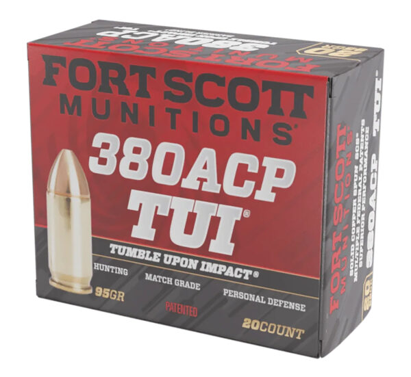 Fort Scott Munitions .380 ACP 95gr TUI 20rd Box
