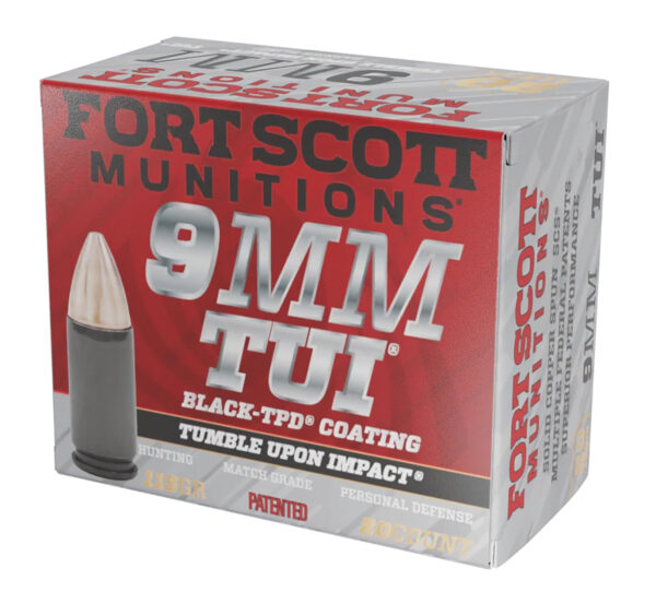 Fort Scott Munitions 9mm 115gr TUI Solid Copper 20rd Box