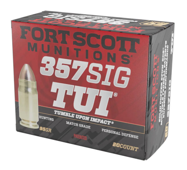 Fort Scott Munitions TUI .357 Sig 95gr 20-Rd Brass Case