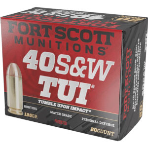 Fort Scott Munitions TUI 40 S&W 125gr Solid Copper – 20rd