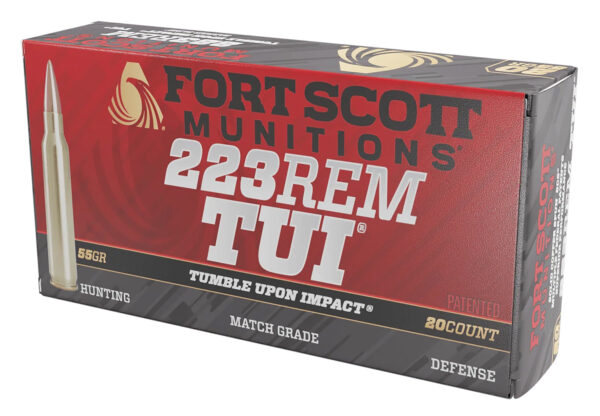 133846 Fort Scott Munitions .223 Rem 55gr TUI 20rd Box