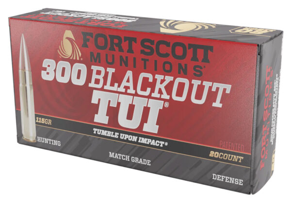 Fort Scott Munitions 300 AAC Blackout 115gr TUI 20rd Box