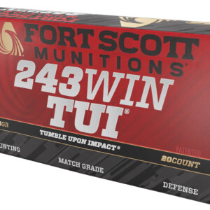 Fort Scott Munitions 243 Win 58 gr TUI 20 Rounds