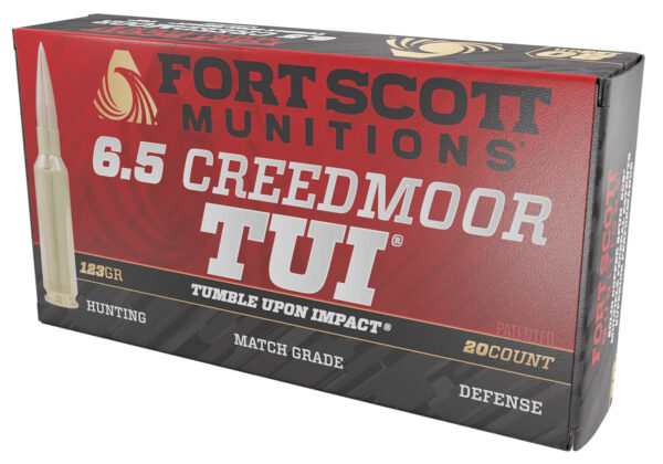 Fort Scott Munitions 6.5 Creedmoor 123gr TUI – 20rd Box