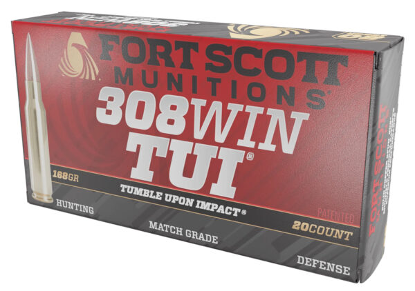 133875 Fort Scott 308 Win 168gr TUI Solid Copper 20rd