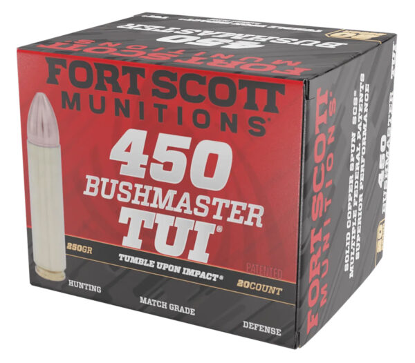 Fort Scott Munitions 450 Bushmaster 250gr TUI 20rd Box
