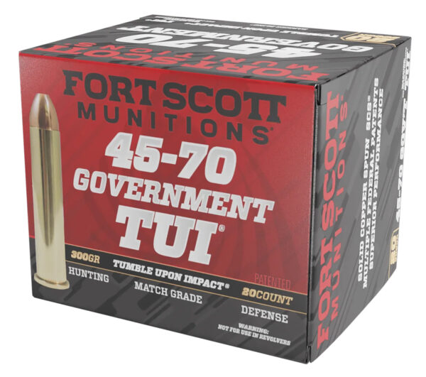 133877 Fort Scott Munitions 45-70 Govt 300gr TUI 20rd Box