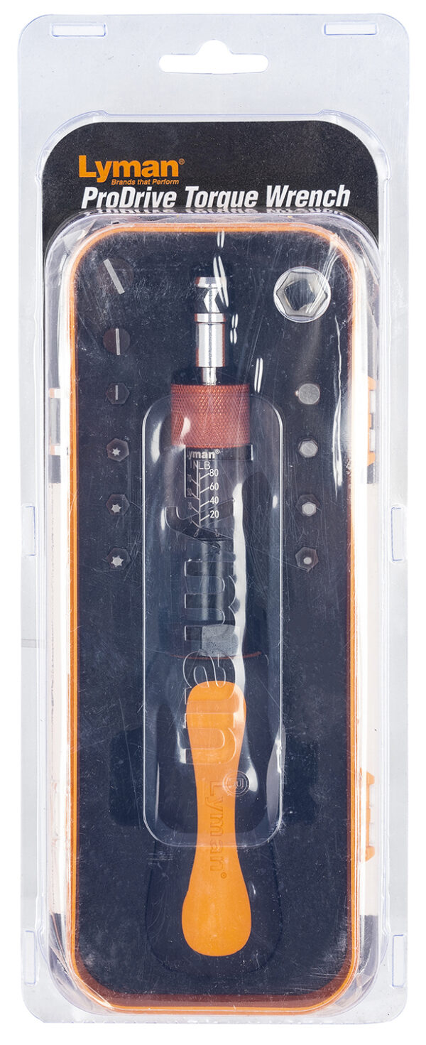 Lyman Pro Drive Torque Wrench — 80 in-lb, Rubber Handle