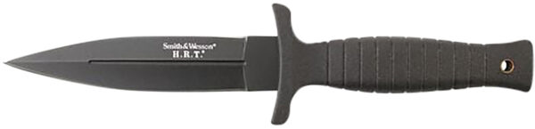Smith & Wesson Knives SWHRT9BCP H.R.T.  4.75″ Fixed Spear Point Plain 7Cr17MoV High Carbon SS Blade Thermoplastic Rubber Handle 9″ OAL