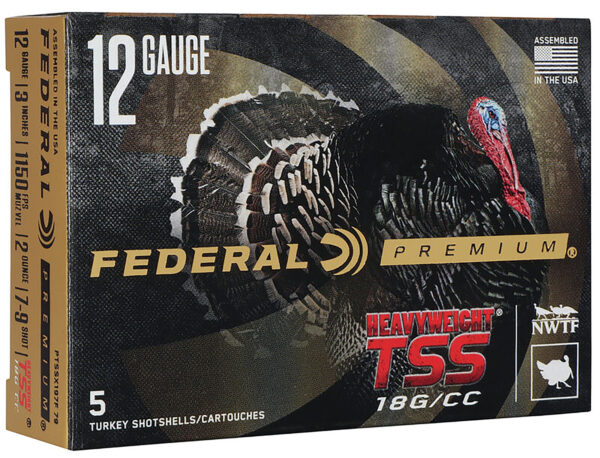 134357 Federal Premium Heavyweight TSS 12GA 3″ 2oz #7/9 5rd Box