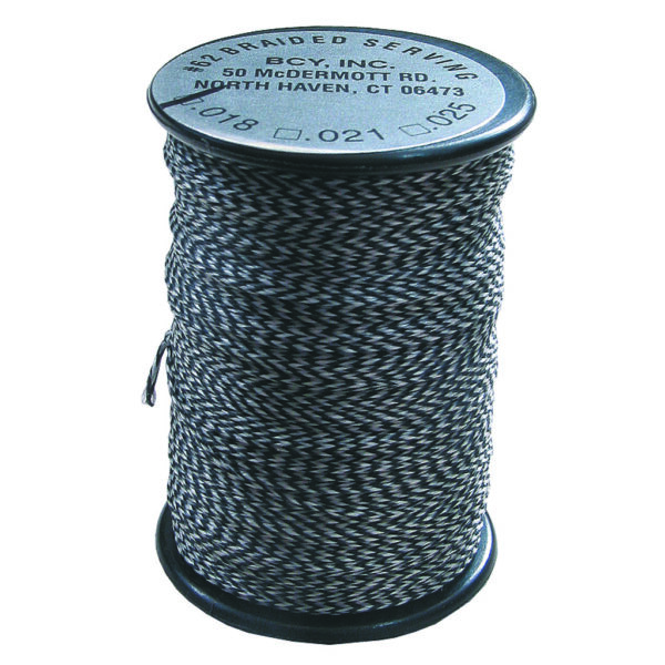 13435_1 BCY 62 Braided Center Serving Black/White .021 75 yds.