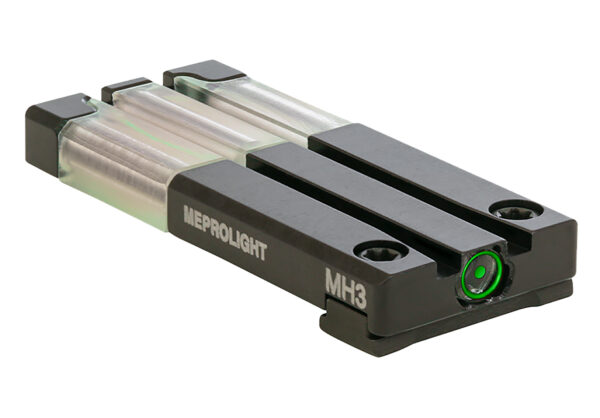 134464 Meprolight FT Bullseye Rear Sight — Glock MOS, Green Tritium
